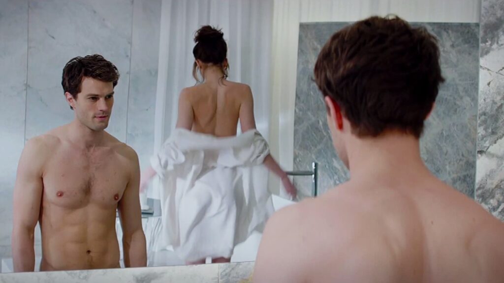 fifty shades of grey bathroom scene