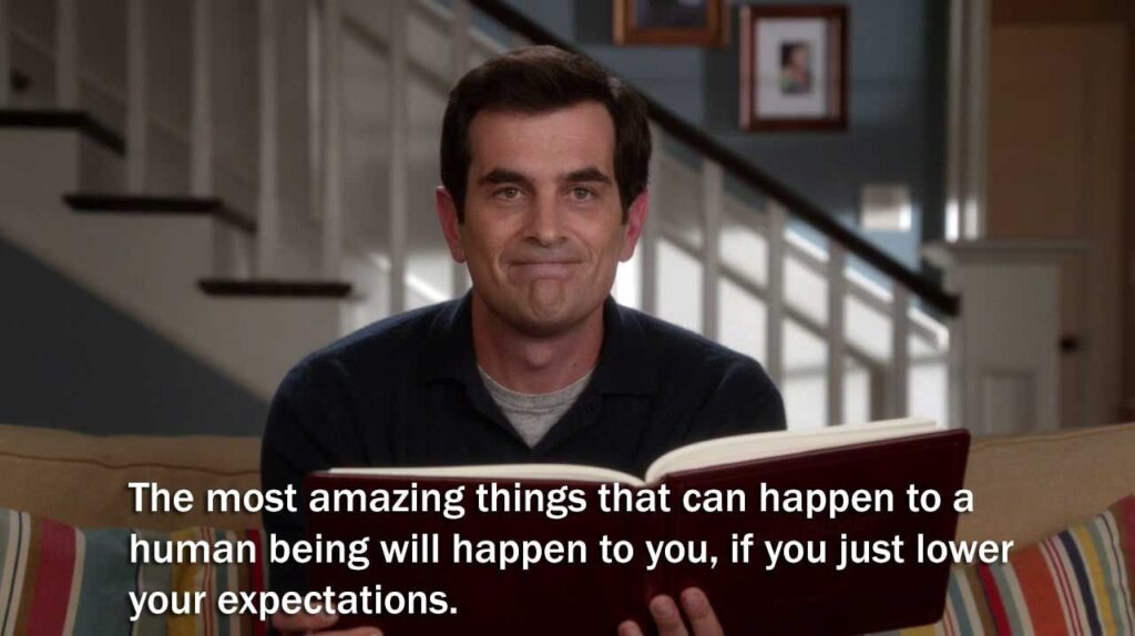 phil dunphy low expectations