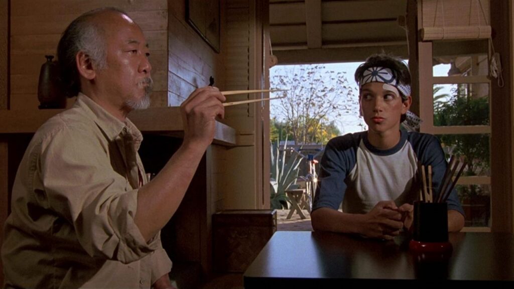 karate kid 1984 catch a fly